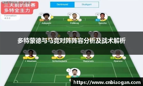 多特蒙德与马竞对阵阵容分析及战术解析